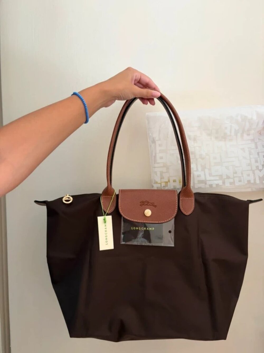 LONGCHAMP Le Pliage Green Tote
